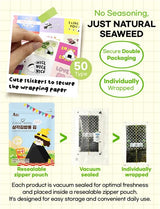 [50 sheets] Nice witch's Seaweed Wrappers for Triangle Rice Ball - Korean Gimbap Nori, Onigiri Sheets for Easy Homemade Cooking