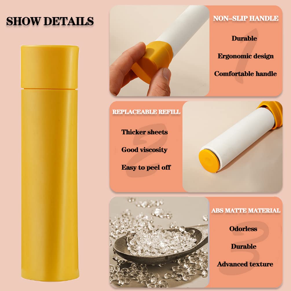 Lint Roller Travel Lint Roller for Clothes 2 Pcs 80 Sheets Portable Lint Roller for Pet Hair, Clothes, Sofa, Car, and Carpet