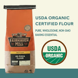 Fairhaven Mill Organic 00 Pizza Flour - USDA Certified Organic and Non-GMO - Perfect for Thin, Supple Pizza Crusts, Rustic Flatbreads, Focaccia