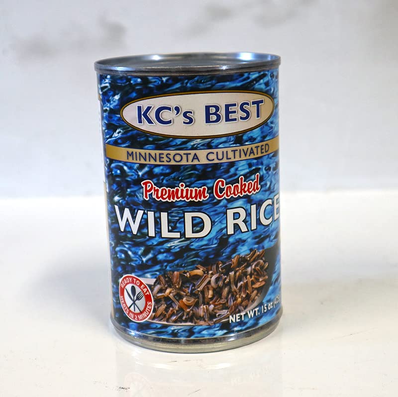 KC's Best Minnesota Cultivated Premium Cooked Wild Rice in a Can