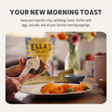 ELLA’S FLATS® Everything All Seed Savory Crisps - All Natural, Gluten Free, Good Source of Protein, High Fiber, Vegan and Keto Friendly (3 Pack)