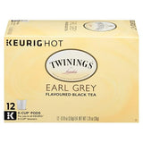 Twinings of London Earl Grey Flavoured Black Tea single serve capsules for Keurig K-Cup pod brewers, 12 count (Pack of 2)