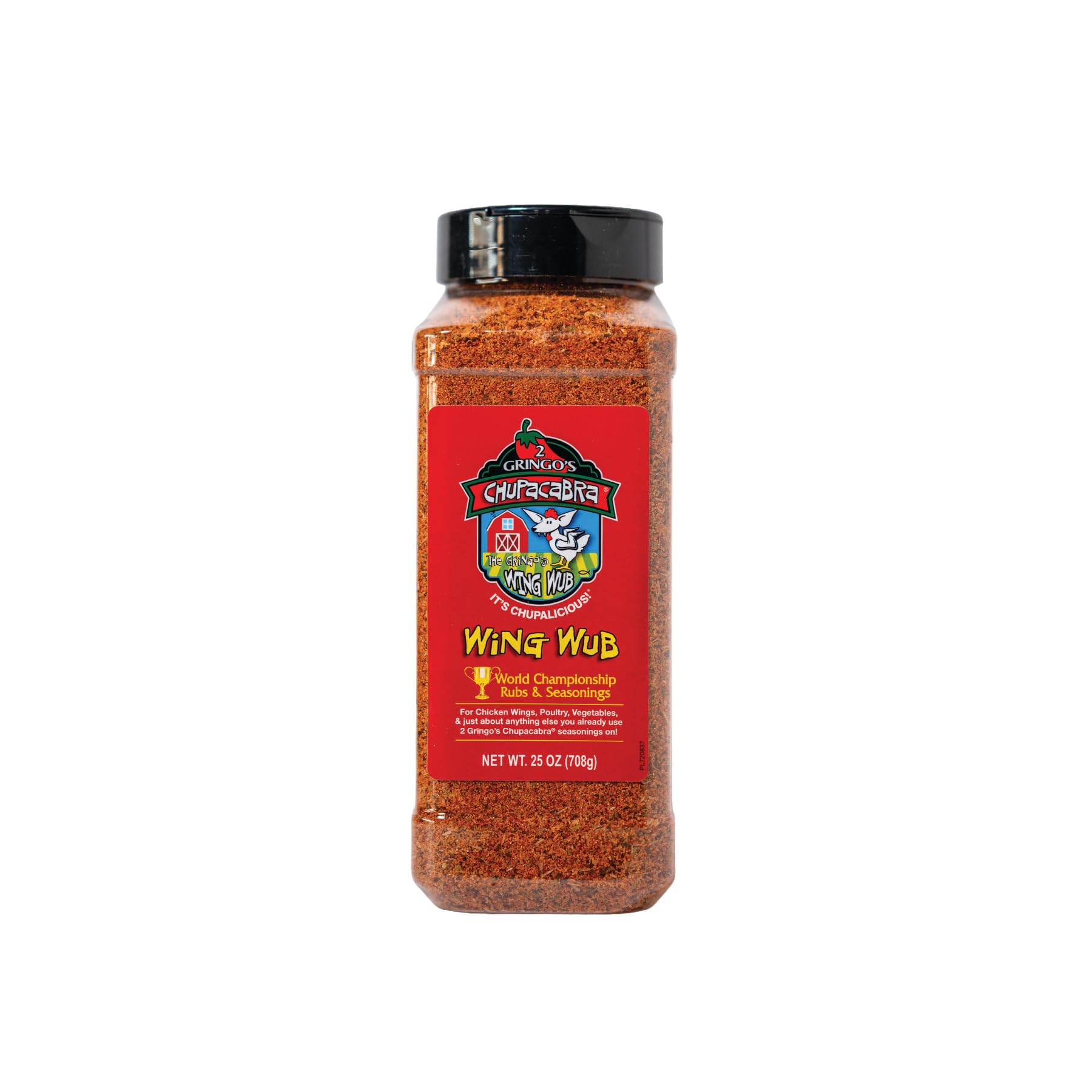 2 Gringos Chupacabra Wing Wub Seasoning, 25 Ounces