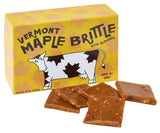 Vermont Maple Brittle with Almonds 8oz Gift Box Gourmet Handcrafted Small Batch Nut Brittle Made with Pure Vermont Maple Syrup and Creamy Butter
