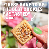 Michel et Augustin Cookies, Individually Wrapped Snacks, Gravity Gift Box, Milk Chocolate & Toasted Hazelnuts Shortbread, Bulk Snacks, 40 French