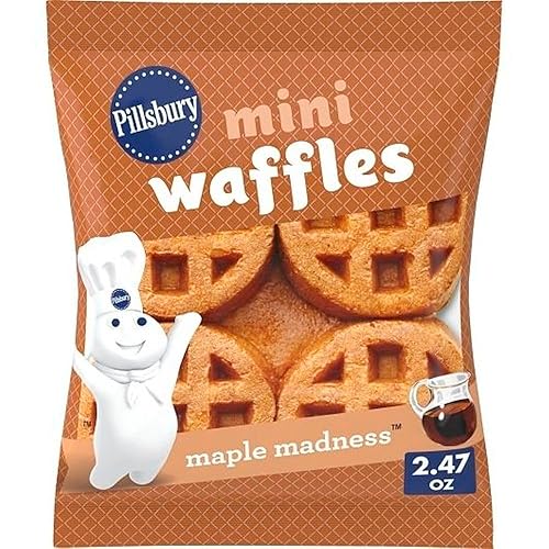 Pillsbury Maple Madness Mini Waffles, 2.47 Ounce - 72 per case.