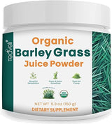 Organic Barley Grass Juice Powder- Utah Grown Raw Barley Grass Juice Extract & Green Juice Powder for Detox- Complements Wheatgrass Juice- Made