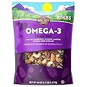 Wellsley Farms Omega 3 Deluxe Mix -Cranberries, Walnuts, Almonds, Pumpkin Seeds, Pecans. Healthy Heart Trail Mix, Power Up, Gluten Free, Cholesterol