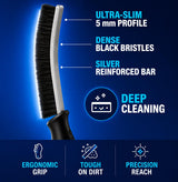 Cadley Cleaning Brush Set of 4, Cleaning Brushes for Household Use, Grout Cleaner Brush with Long Handle, Gap Cleaning Tool, Hard Bristle Brushes