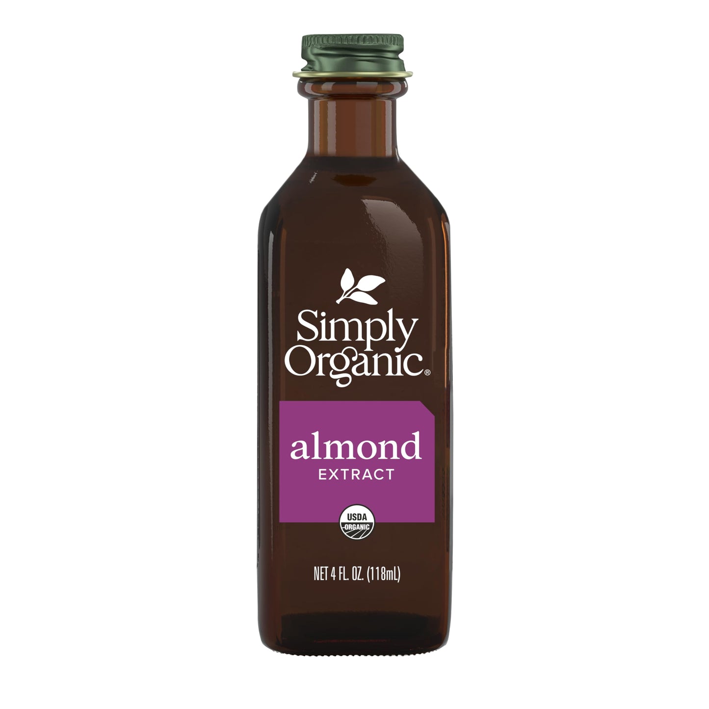 Simply Organic Almond Extract, Certified Organic, 4-Ounce Container (Packaging May Vary)