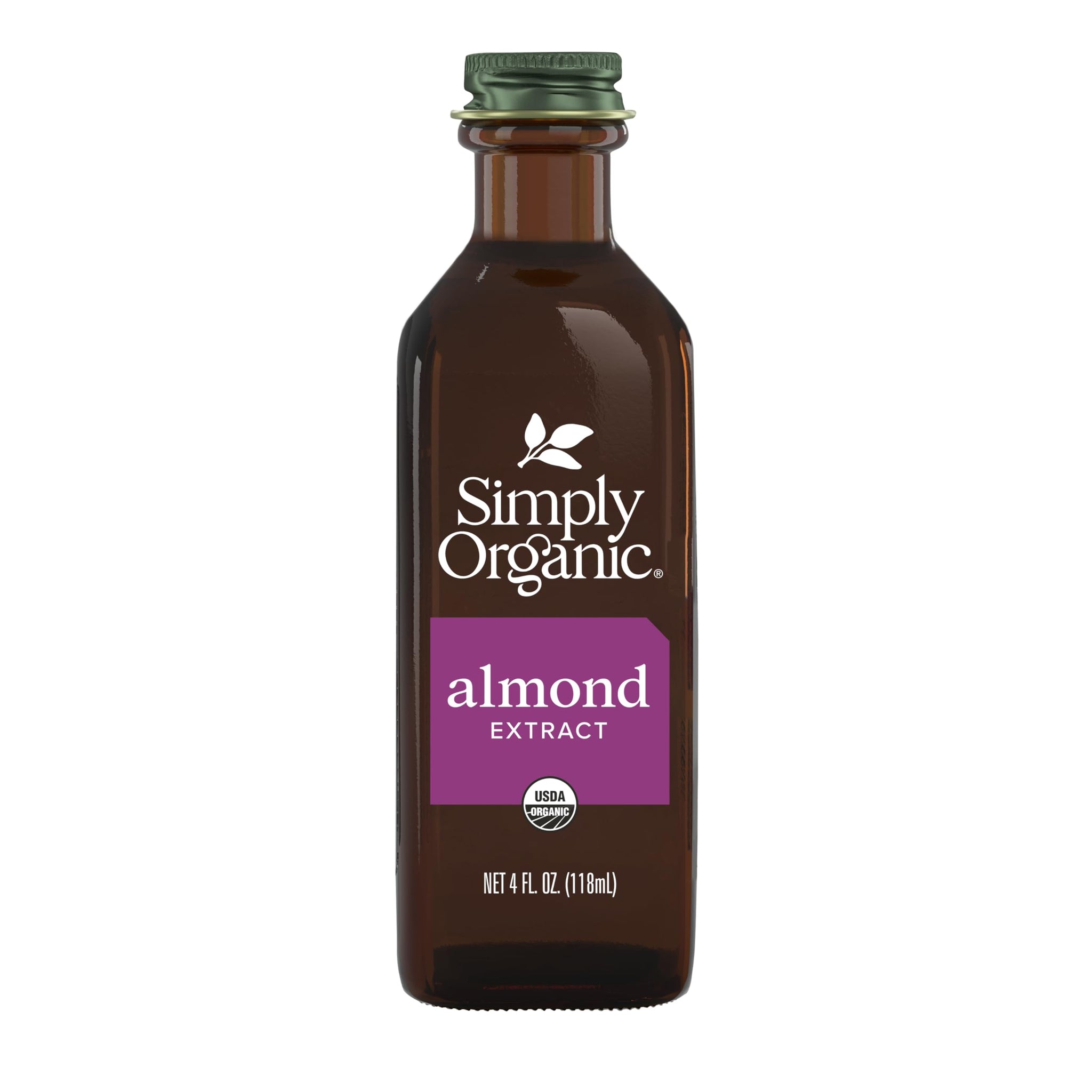 Simply Organic Almond Extract, Certified Organic, 4-Ounce Container (Packaging May Vary)