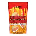 Alebrixes- Peach Ring Chamoy Gummies 8 Oz (226 g) | Juicy Chamoy Peach Rings - Jugosas Gomitas Sabor Durazno Cubiertas con Chamoy | Sweet & Spicy
