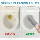 2 Pack Pumice Cleaning Stone with Handle, Toilet Bowl Cleaner Toilet Brush with Non-Slip Long Plastic Handle for Kitchen/Bath/Pool/Household Cleaning