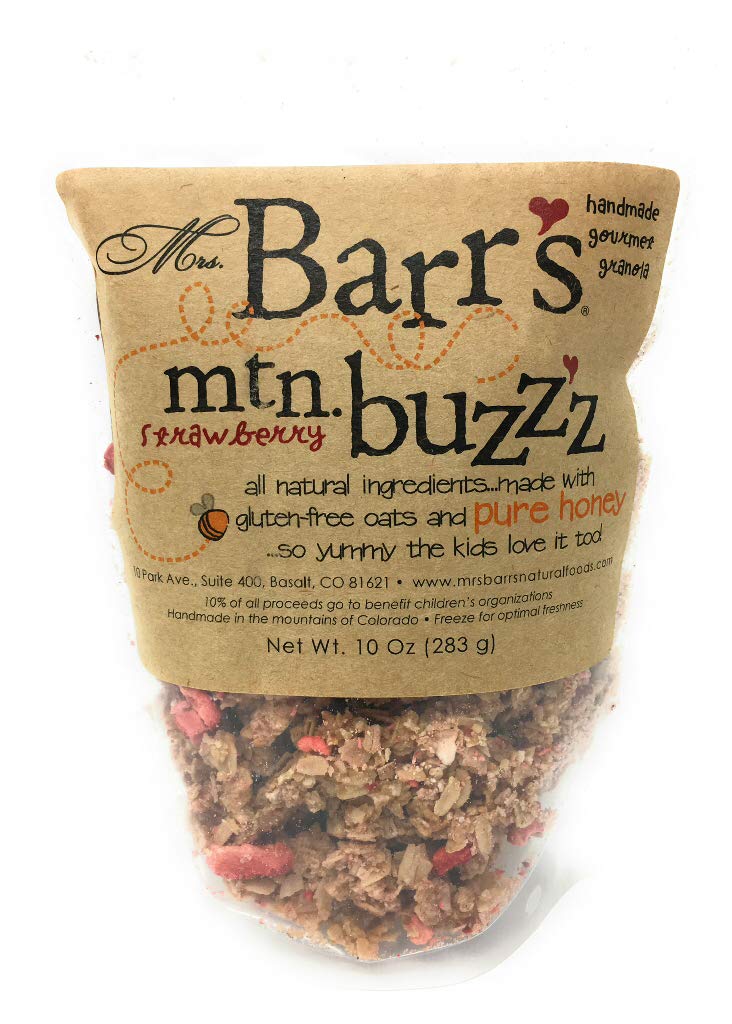 Mrs Barrs Natural Food Mountain Buzzz Strawberry Granola, 10 OZ