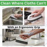 Final Touch AllStone Countertop Cleaner - Plant-Based Stone Safe Cleaning Spray with Scrub Brush - Daily Use Cleaner for Granite, Quartz, Marble