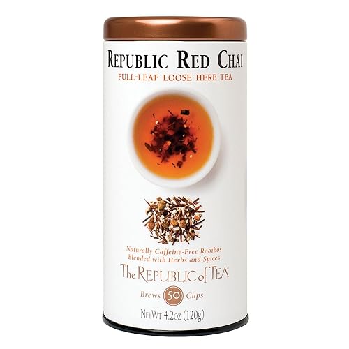 The Republic of Tea Republic Chai Red Full-Leaf Tea, 4.2 Ounces / 50-60 Cups