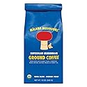 Organic Ground Mushroom Coffee by Malama | 8-Mushroom Superfood Blend with Lion’s Mane, Reishi, Cordyceps for Focus & Immune Support | Low Acid