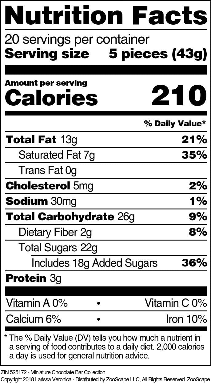 Miniature Chocolate Bar Collection (16 oz, ZIN: 525172) - 3 Pack