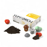 YumBrew Instant Freeze-Dried Coffee Capsules, 12 Count Variety Pack - Yunnan Arabica Coffee Pods with Hidden Fortune Note, Hot or Iced Coffee, No