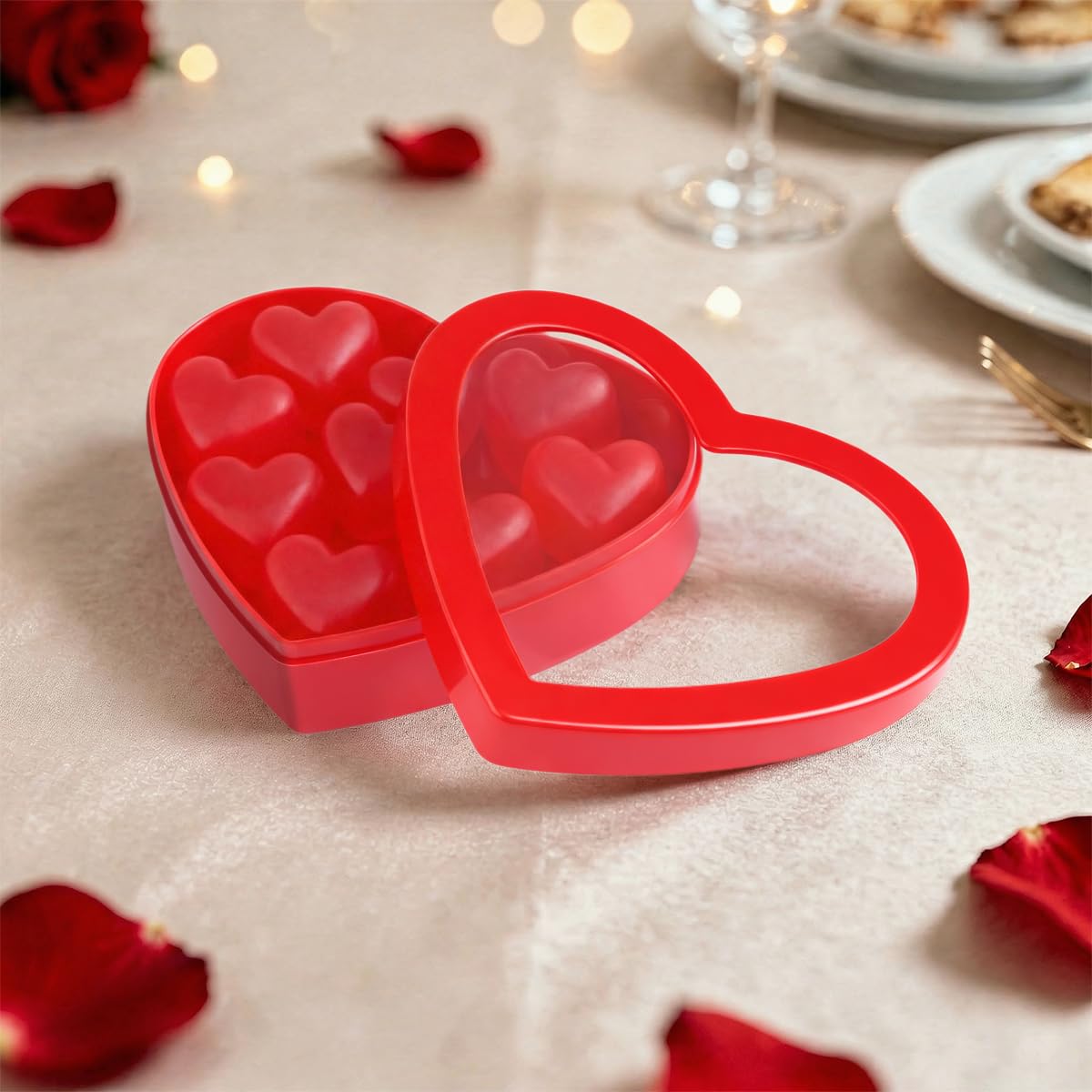 Juju Hearts Gummy Candy, 2 Heart Shaped Boxes of Fathers Day Candy Bulk 4oz Each, Perfect Gummy Hearts for Sharing with Friends, Classmates & Loved