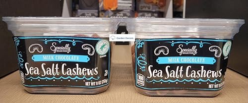 Specially Selected Milk Chocolate Sea Salt Cashews 9oz 255g (Two Containers)