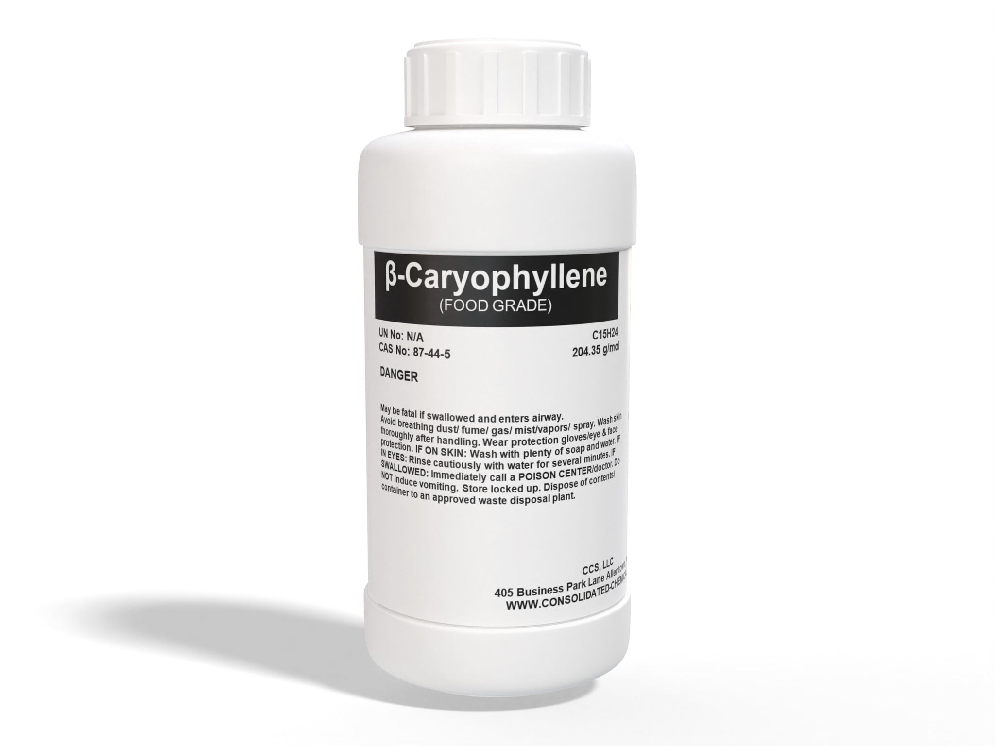 CCS CONSOLIDATED CHEMICAL & SOLVENTS Caryophyllene High Purity Aroma/Fragrance Compound (Food Grade) - New Tamper-Evident Sealed Bottles 1000ml (32 Fl