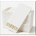 Softure 50 pack Airlaid Gold Paper Napkin, Linen Feel Dinner Napkin, Soft Absorbent Disposable Napkin, Cloth-Like Paper Hand Towel, Decorative Napkins