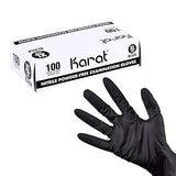 Karat Nitrile Powder-Free Gloves (Black) - Case of 1000 (X-Large)
