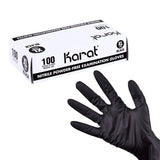 Karat Nitrile Powder-Free Gloves (Black) - Case of 1000 (X-Large)