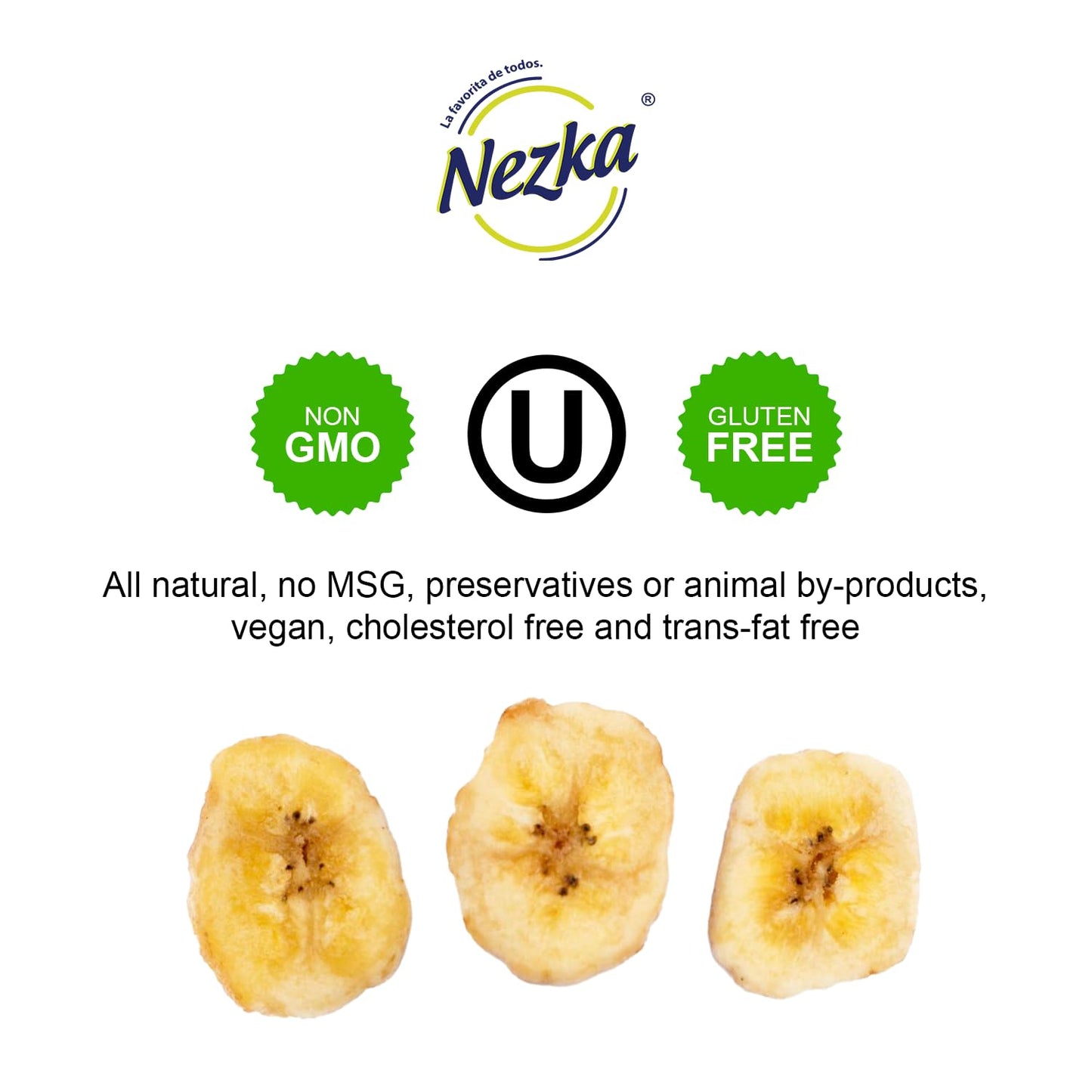 Nezka Lightly Salted Plantain Chips - Delicious Crunchy Snacks and Side Dish - Gluten Free, Vegan, Non-GMO - 28 Oz