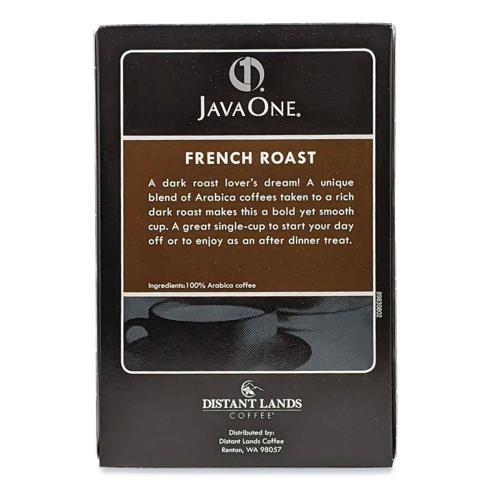 Java One 30800 Coffee Pods, French Roast, Single Cup, 14/Box