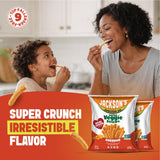 Jackson’s Super Veggie Straws Variety Pack (1 oz, Pack of 10) - Ranch, Cheddar, Sea Salt - Gluten Free, Made with Avocado Oil, Veggie Chips, Snack