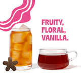 Tea Drops Rose Earl Grey Tea With Organic Rose Petals | Organic Bagless Loose Leaf | Prebiotic, Nutrient Rich Caffeinated | Iced or Hot | 2 Pack - 20