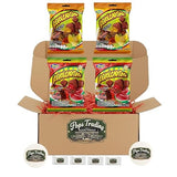 POPS TRADING COMPANY Since 1998 Mexican Candy Sweet and Spicy Hard Candies Covered in Chili Powder Variety Sampler Gift Box 4 packs Mango & Watermelon