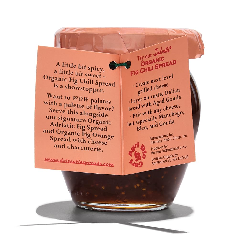 Dalmatia Imports Organic Fig Chili Spread, 8.5 OZ