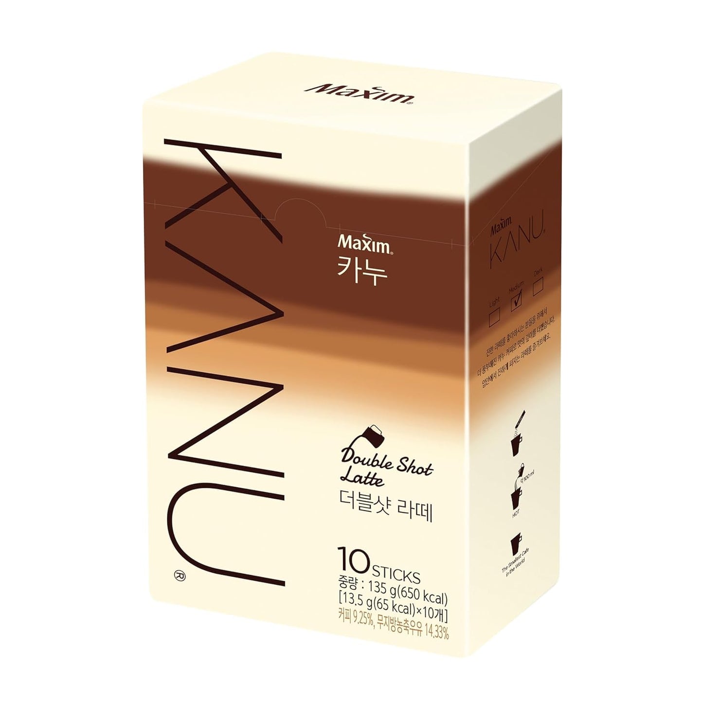 ZEESOON Kanu Maxim Double Shot Latte Instant Coffee 13.5g x 10T
