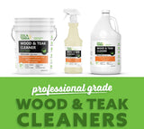 ZolaTerra Teak Wood Cleaner 32 oz Restore, Renew, Refresh Old, Weathered, Gray Teak and Other Woods, Marine Grade for Outdoor Furniture, Decks, Boats