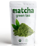 Premium Culinary Grade, USDA-Certified Organic Matcha, 100% Pure Green Tea Powder, Perfect for Lattes, Smoothies, Desserts and Baking, Sugar Free