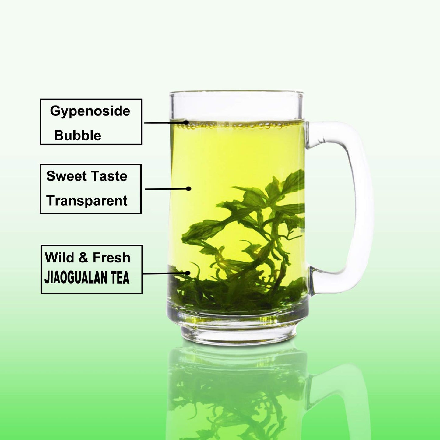 Wild Jiaogulan Tea Leaves, Gynostemma Tea,3.5oz(100g), 100% Natural, Sugar Free, No Gmo
