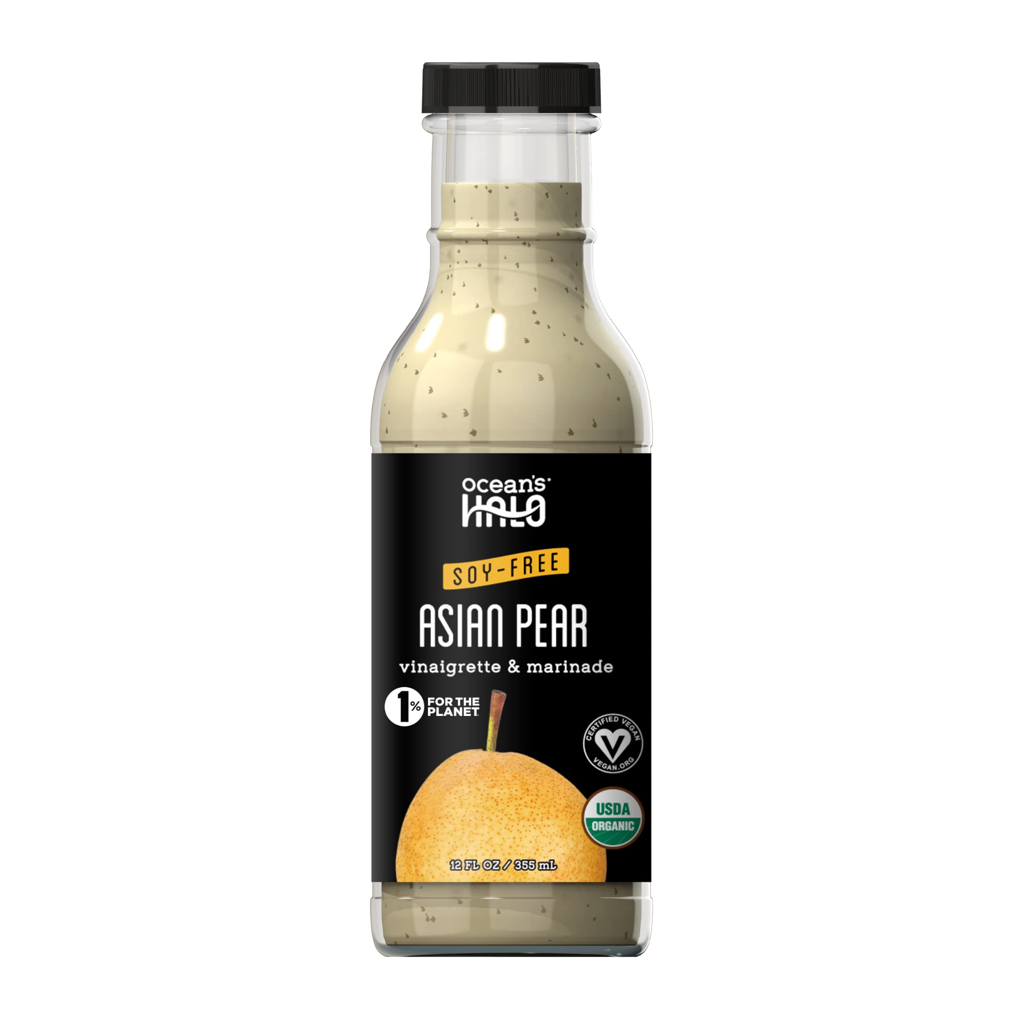 Ocean's Halo Asian Pear Vinaigrette & Marinade - Organic, Vegan, Soy-free (2 Pack)