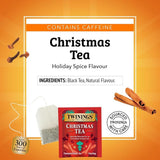 Twinings Christmas Tea - Black Tea Blended with Spicy and Aromatic Clove and Cinnamon, Tea Bags Individually Wrapped, 20 Count Ea (Pack of 2)