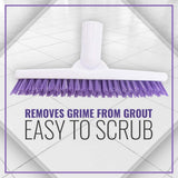 Fuller Brush E?Z Scrubber Replacement Head - 9" V?Trim Tile & Grout Brush Head Only, Compatible with Telescopic Handle (Sold Separately) - Deep Grime