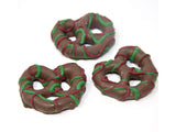 Candy Retailer Christmas Drizzled Chocolate Coated Pretzels 1 Lb