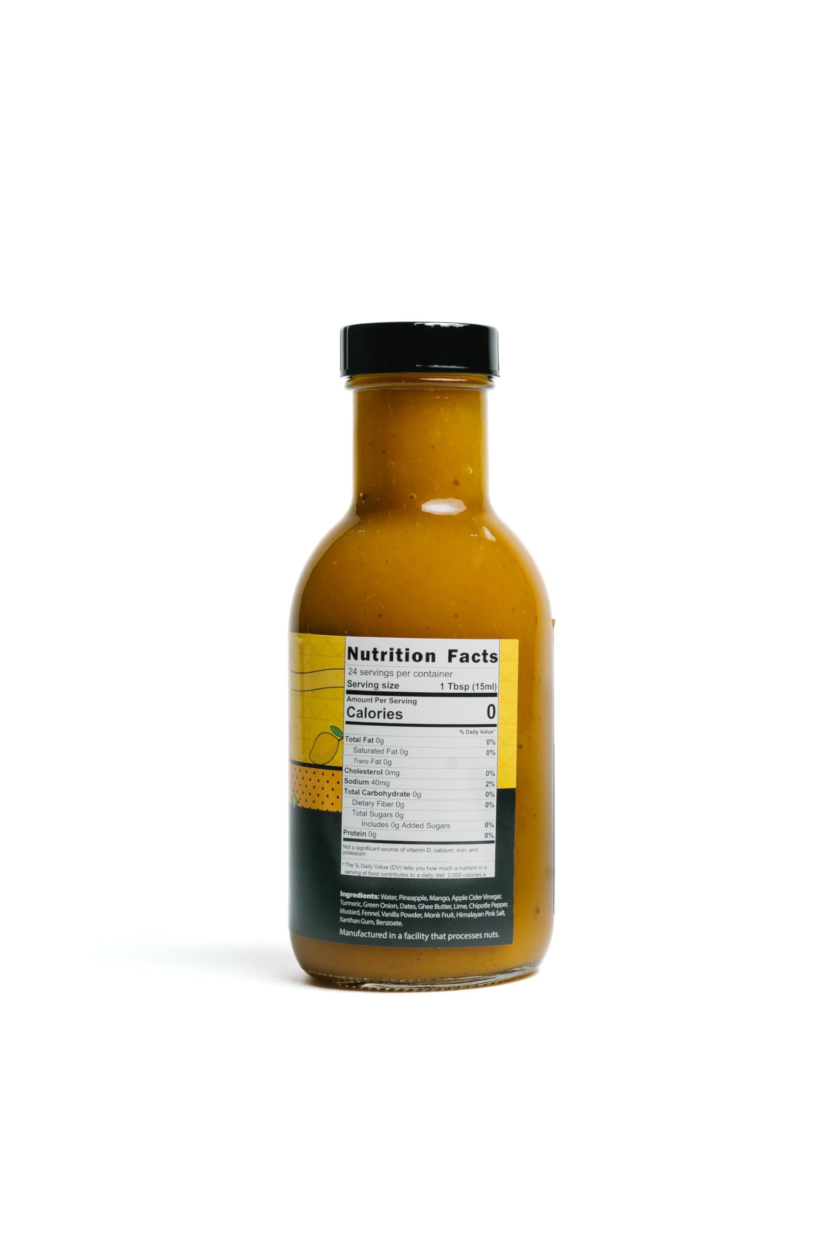 Pineapple Mango Sauce NuSauce - 12oz Bottle - Low Calorie with Premium Ingredients - Ideal for Glazes & Marinades