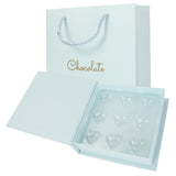 Mobestech 1pc Heart Shaped Chocolate Box Bag Elegant Compartment Design for Parties Weddings and Valentine's Day and Materials
