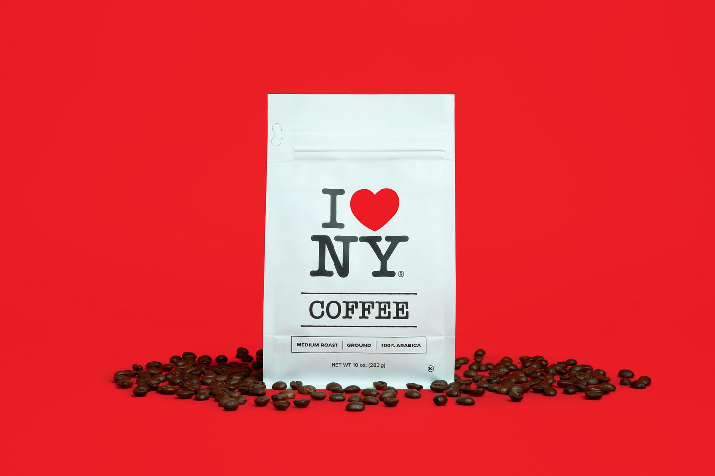 I LOVE NY Coffee, Medium Roast, Ground, 10 oz Bag, Officially Licensed
