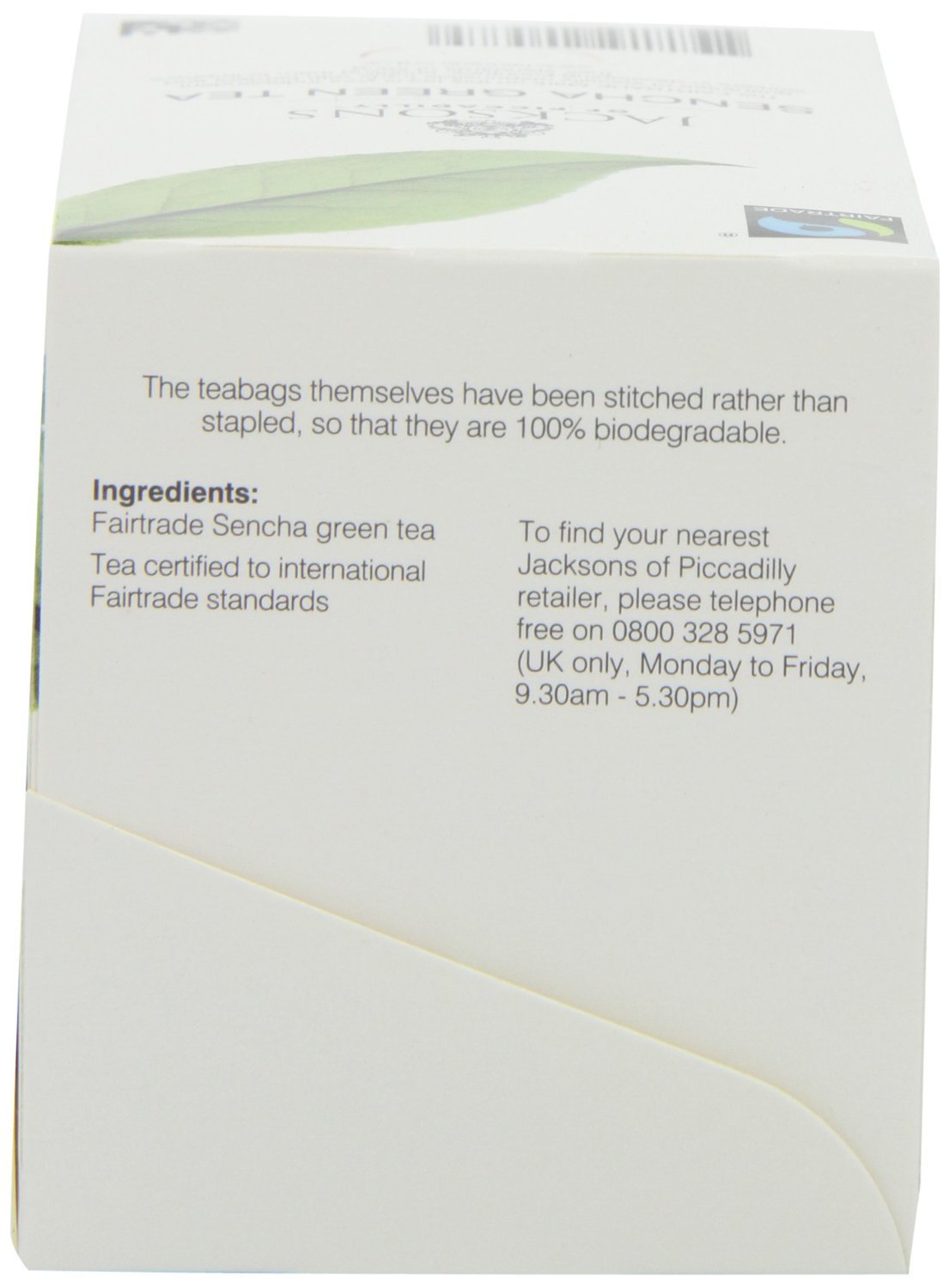 Jacksons Fairtrade Pure Chinese Sencha Green Tea (20)