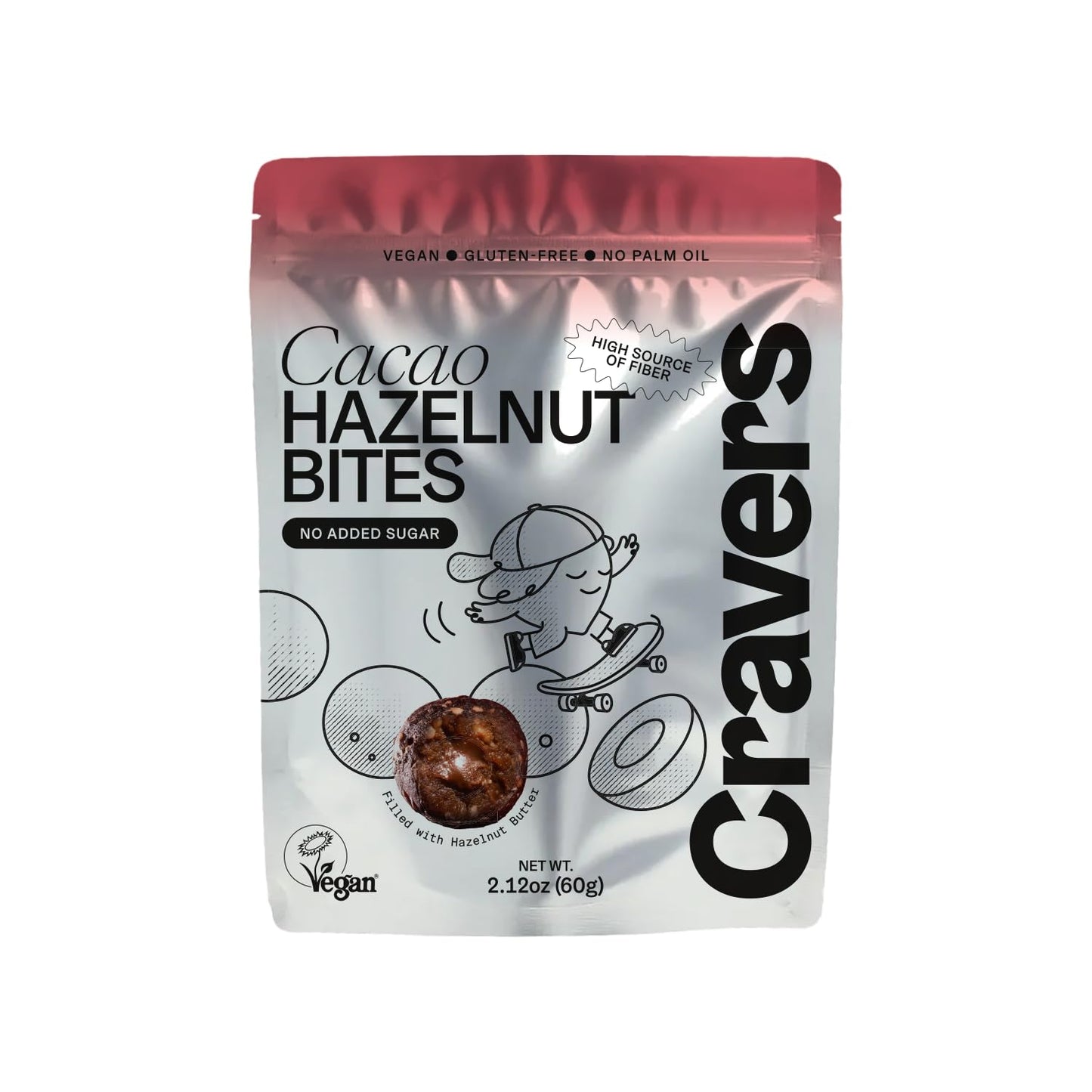 CRAVERS Hazelnut Energy Balls | Healthy School Snacks| Great for Lunch Boxes | 100% Vegan, Non-GMO, Gluten-free | Bite-sized | 3 Flavors (Crunchy