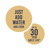Long-Grain White Rice Emergency Food Supply, 242 Servings, 30 Year Shelf Life, Certified Gluten Free Rice - Dehydrated Meals, Survival Food Camping
