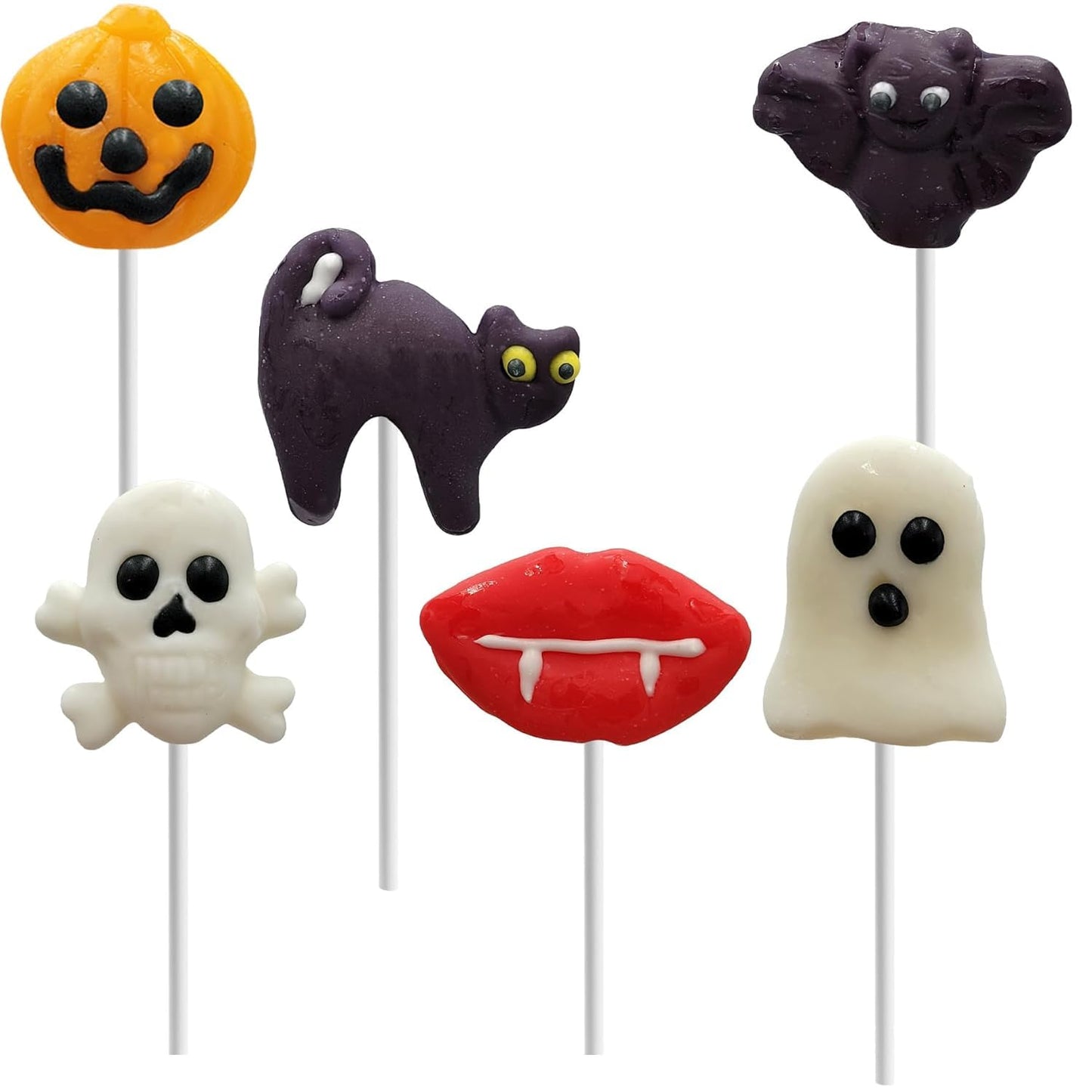 Fruidles Halloween Lollipop Suckers Candy, Spooky Candies, Great for Halloween Goody Bag Fillers, Individually Wrapped (12-Pack)